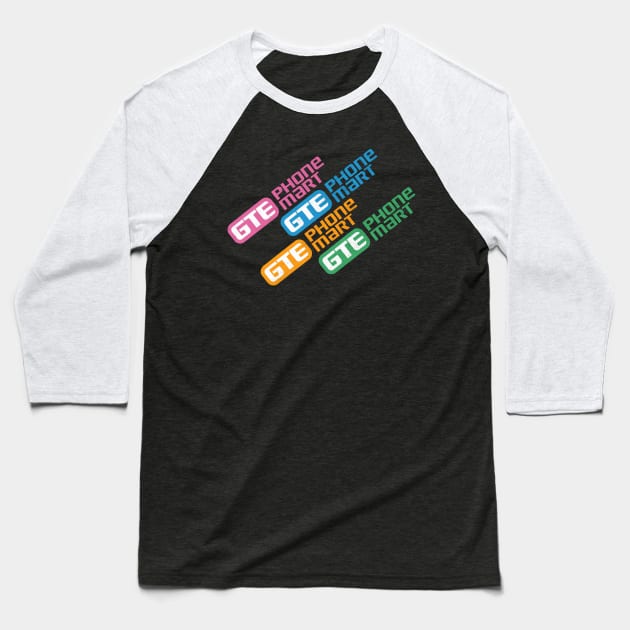 Gte Phone Mart Baseball T-Shirt by Turboglyde